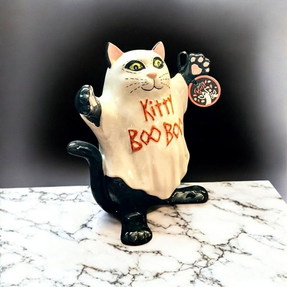 NWT 2022 Blue Sky Kitty Boo Boo Black Cat Ghost Heather Goldsmith - Picture 3 of 13